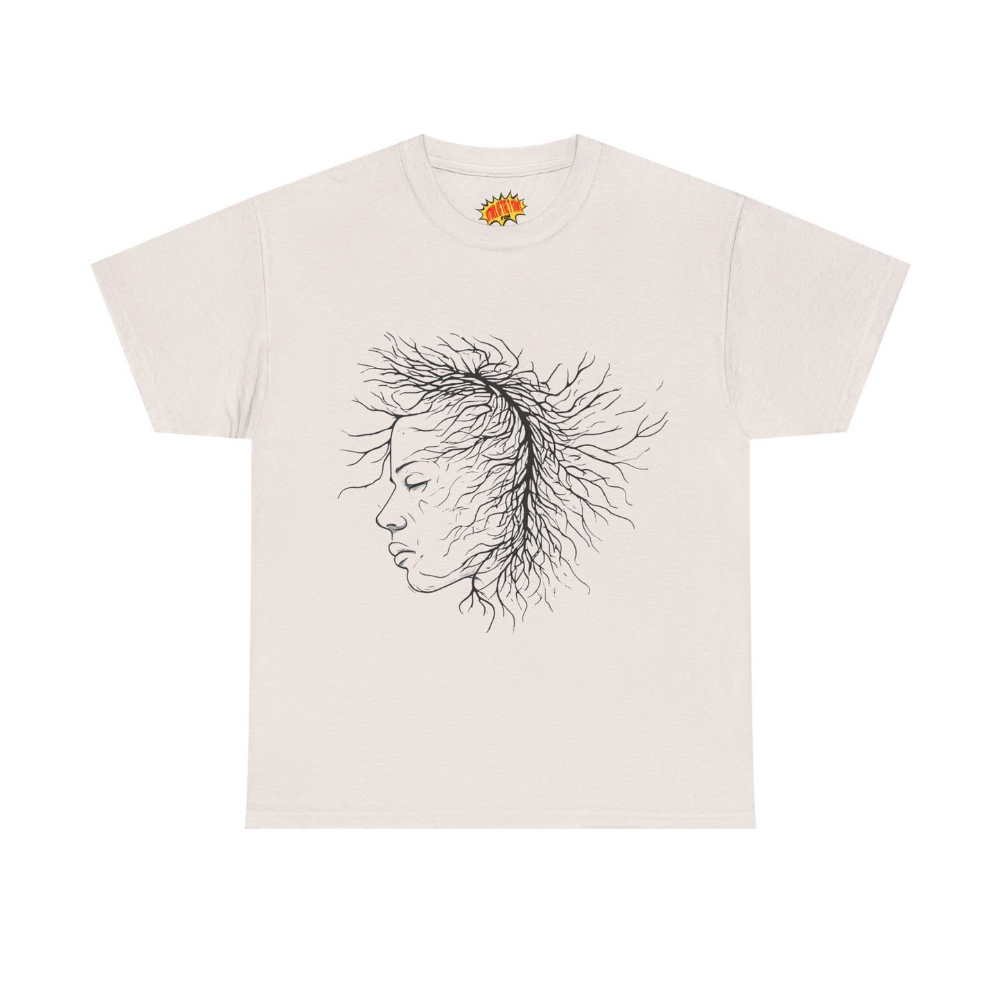 Capillary Face Line Drawing Graphic Art Tee Shirt *Multiple Colors*