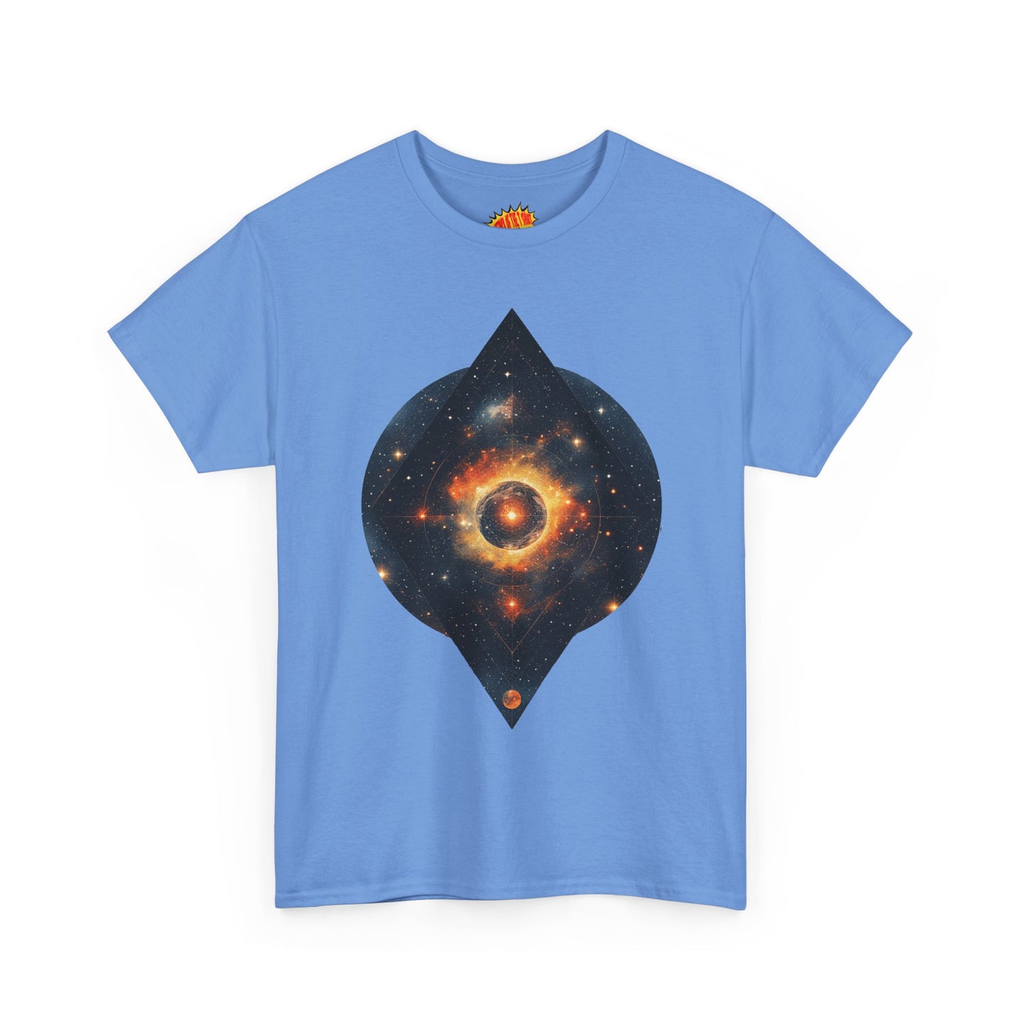 Rounded Diamond Shape Nebula Graphic Space Art Tee Shirt *Multiple Colors*
