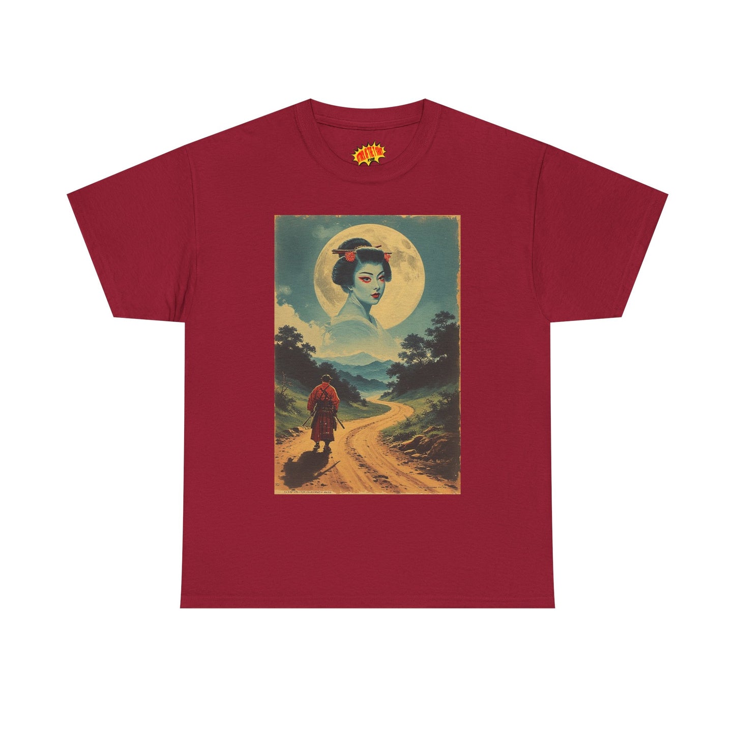 Walking Samurai w/Cloud Moon Woman T-Shirt *Multiple Colors*