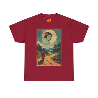 Walking Samurai w/Cloud Moon Woman T-Shirt