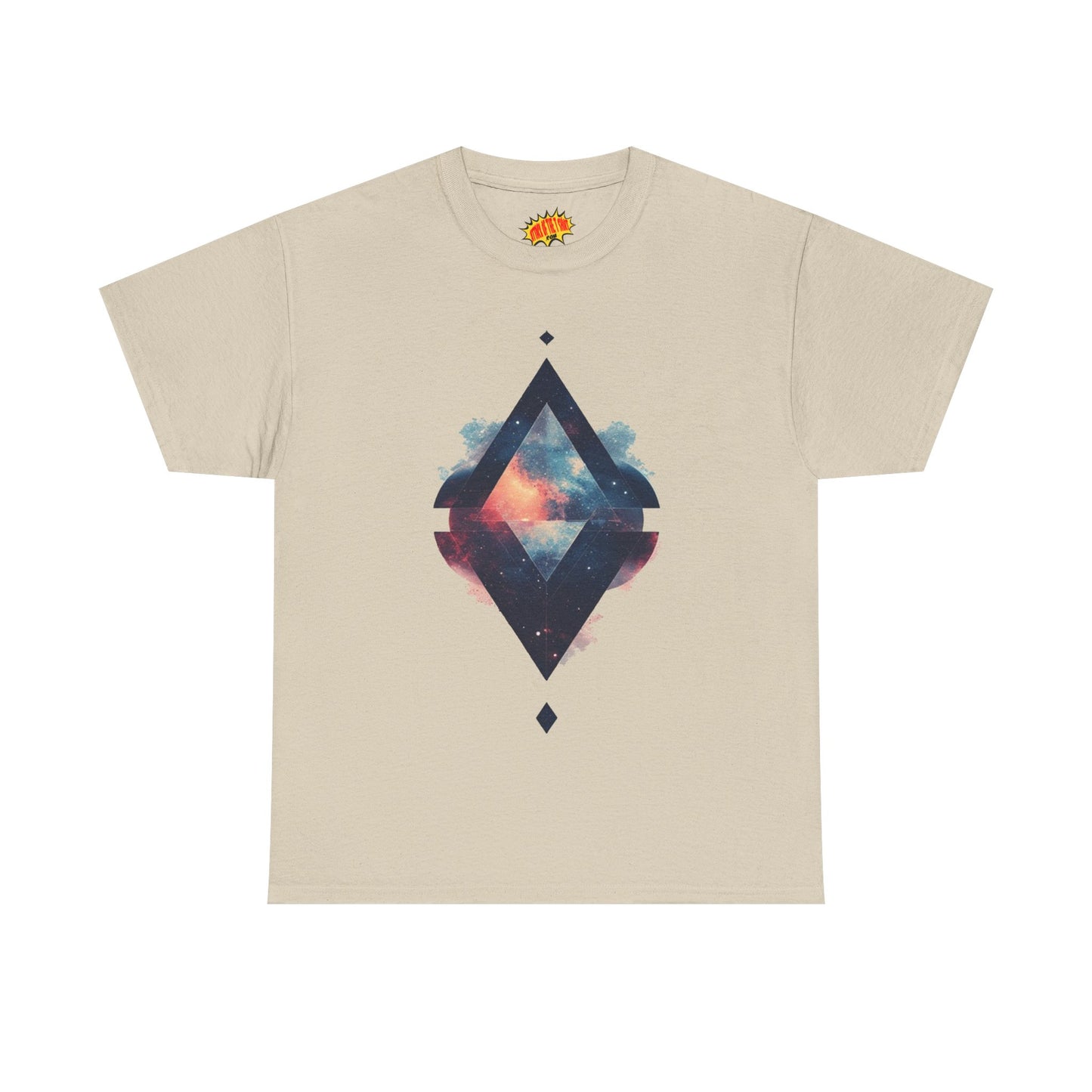 Split Diamond Shape Nebula Graphic Space Art Tee Shirt *Multiple Colors*