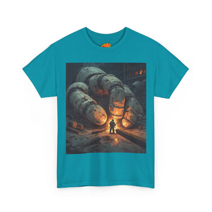 Anime Factory Welder w/Giant Robot Mech Hand T-Shirt