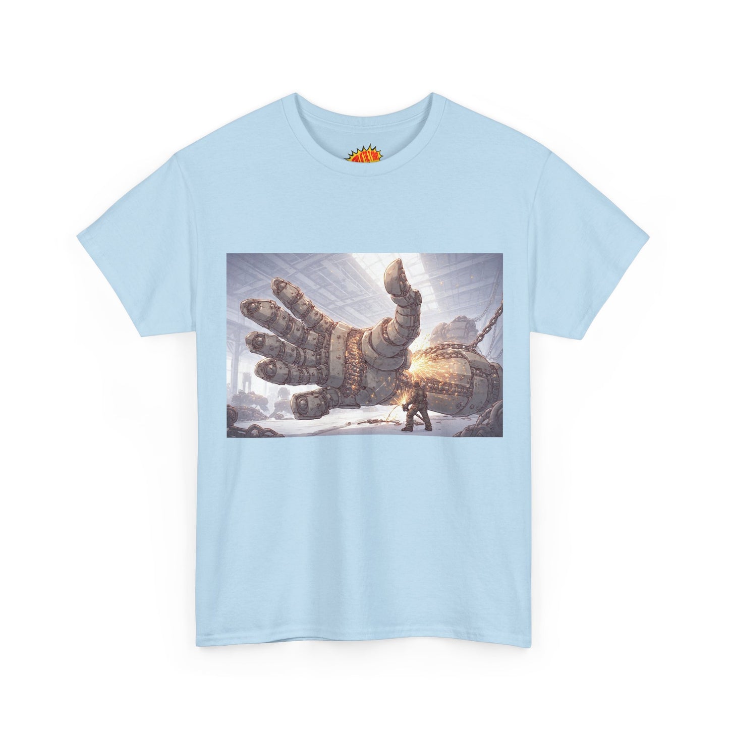 Anime Factory Welder w/Mech Robot Hand T-Shirt *Multiple Colors*