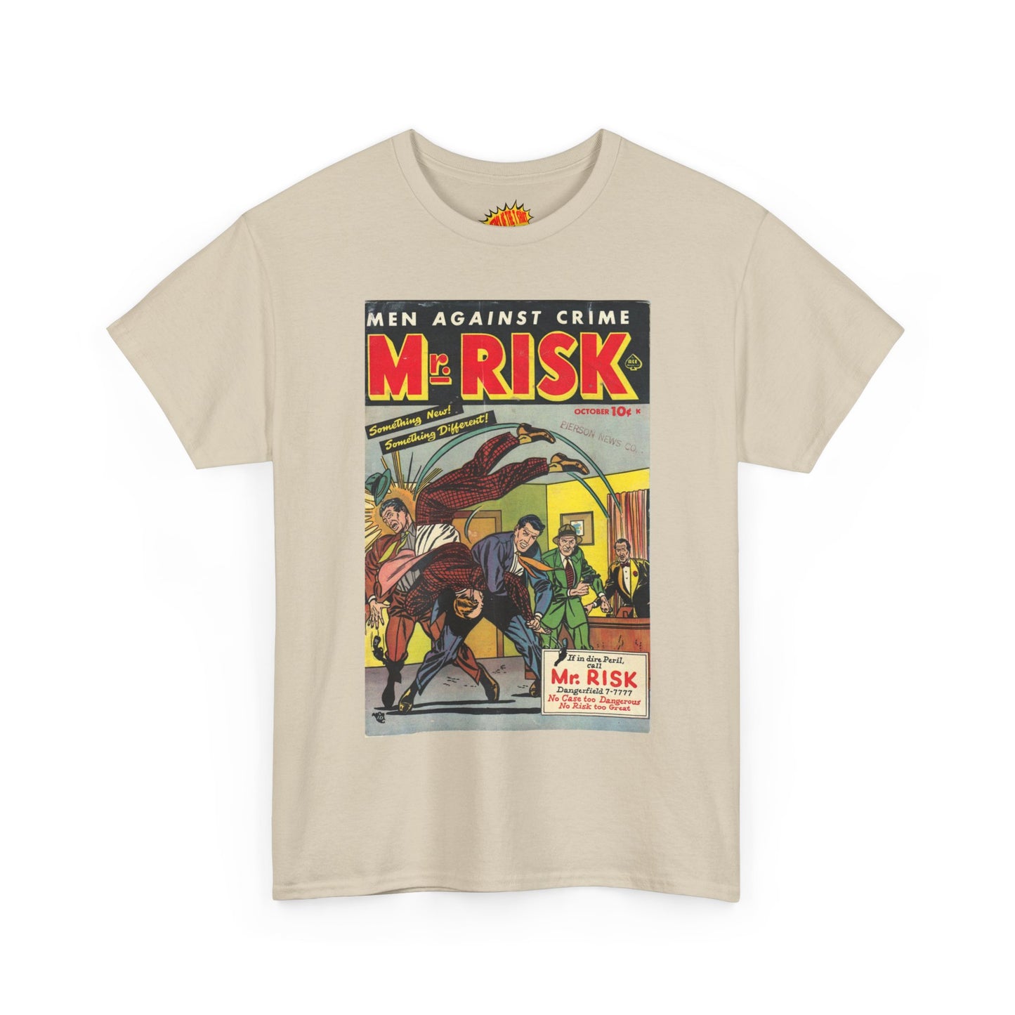 Mr. Risk October Comic Tee Shirt *Multiple Colors*