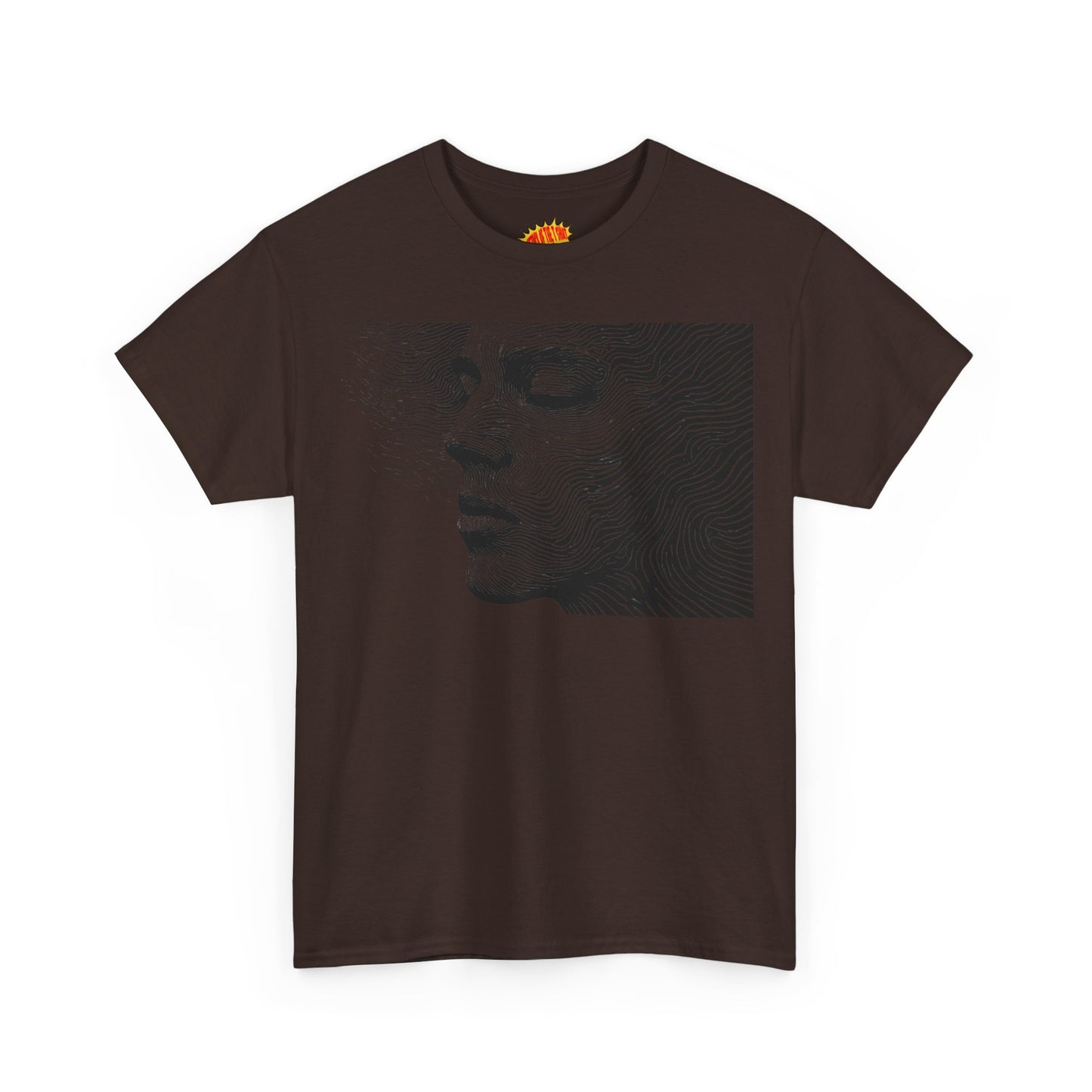 Face Line Drawing Portrait Graphic Art Tee Shirt *Multiple Colors*