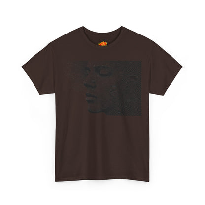 Face Line Drawing Portrait Graphic Art Tee Shirt