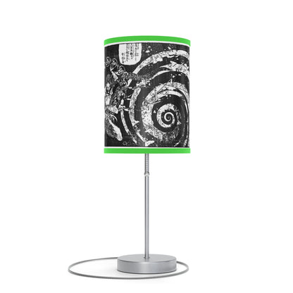 Destruction by Hokusai Japanese Woodcut Lamp