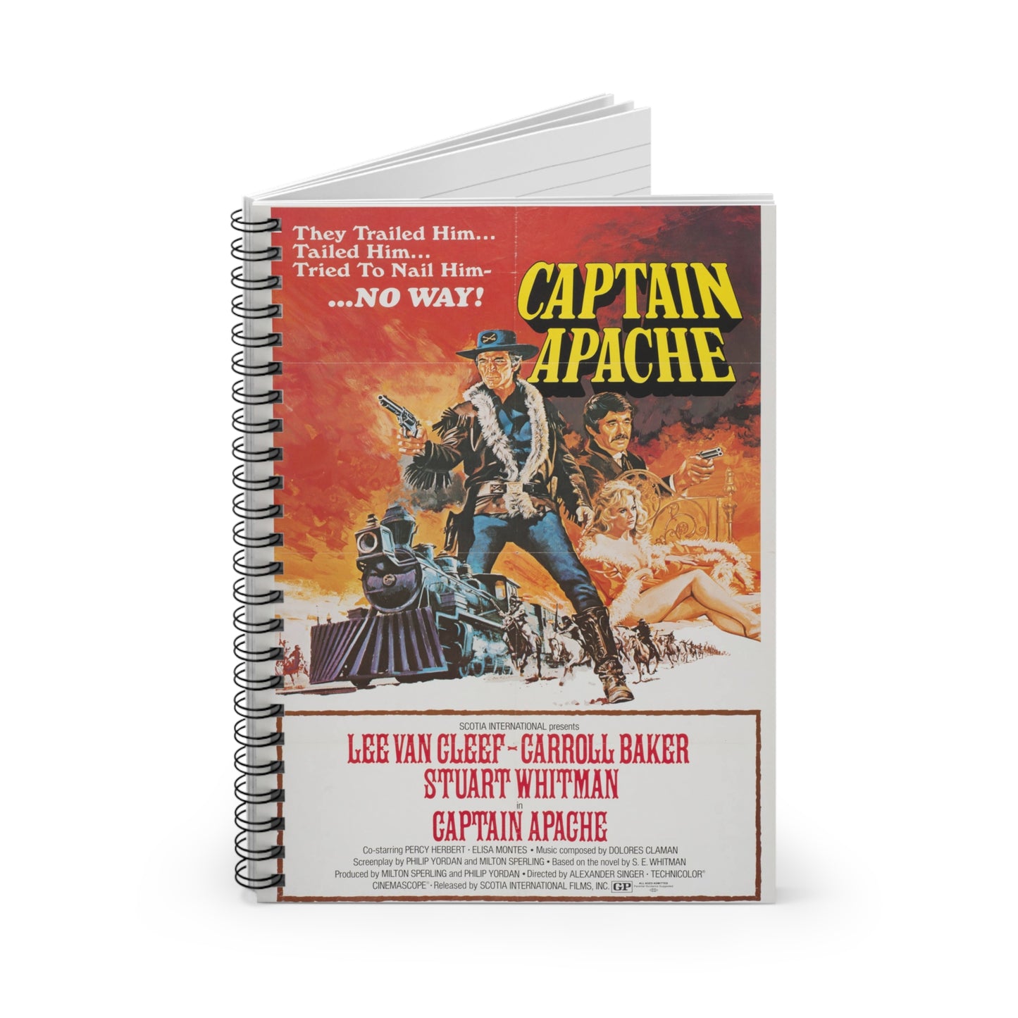 Captain Apache - Vintage Movie Poster Notebook