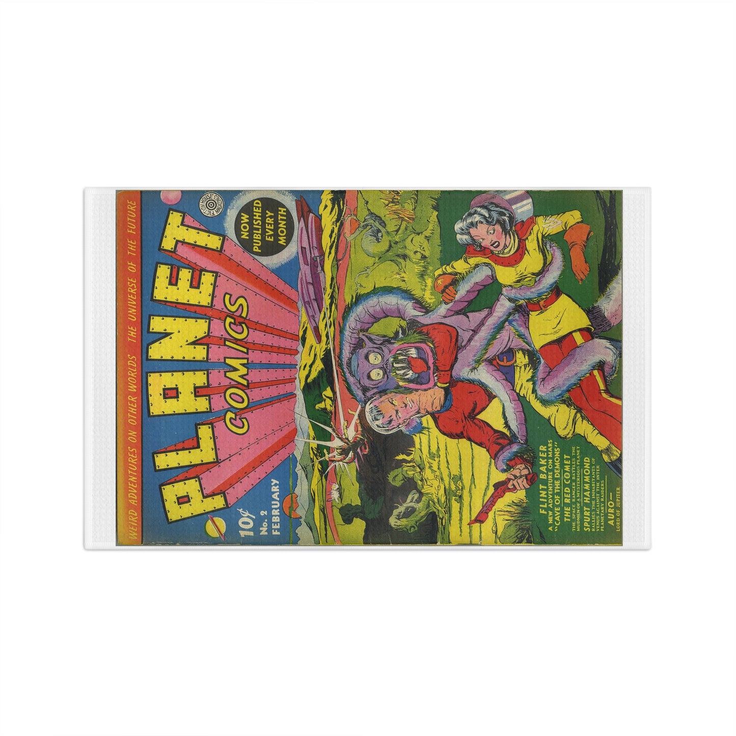 Planet Comics #2 Microfiber Tea Towel