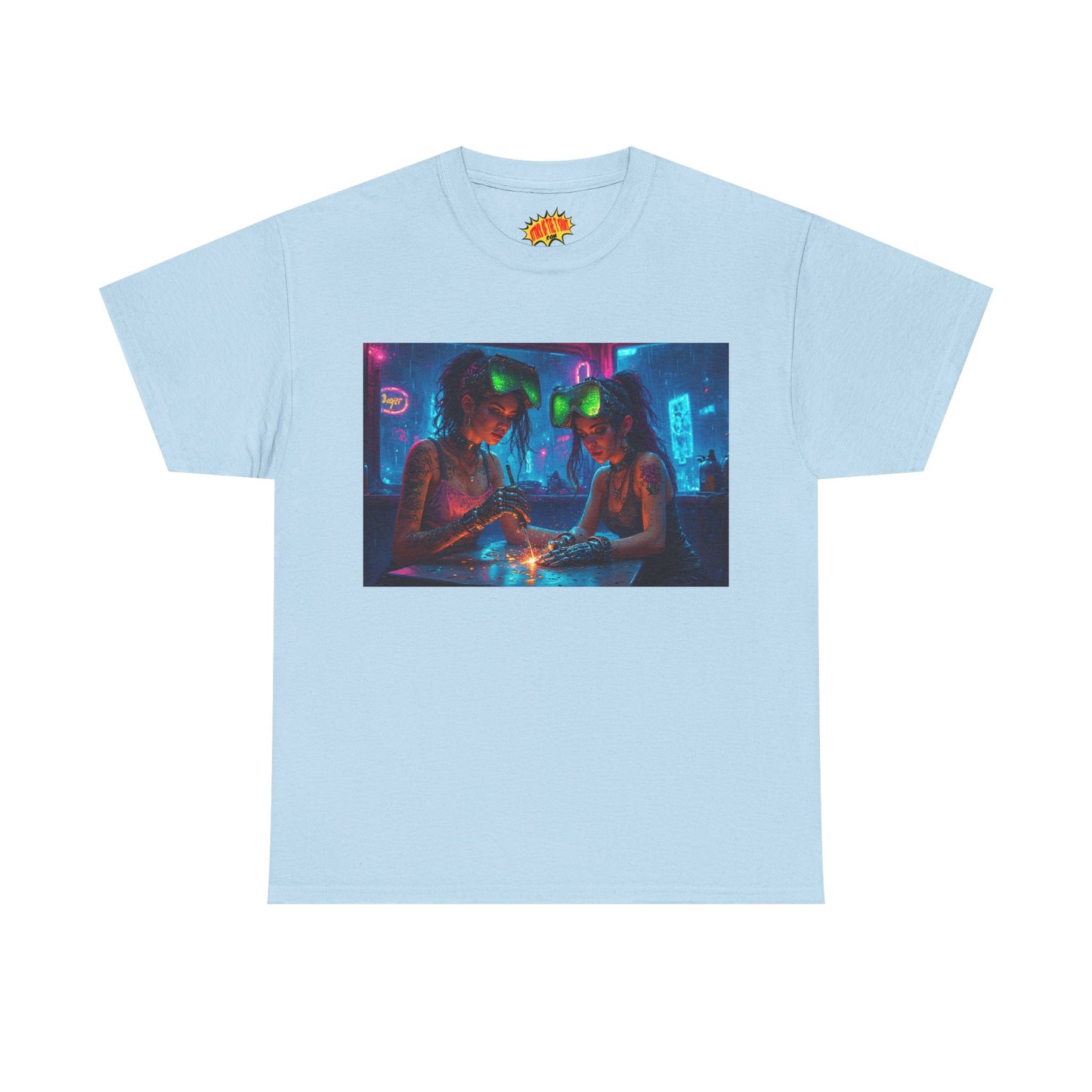 Cyberpunk Robot Fingers Manicure Scene T-Shirt *Multiple Colors*
