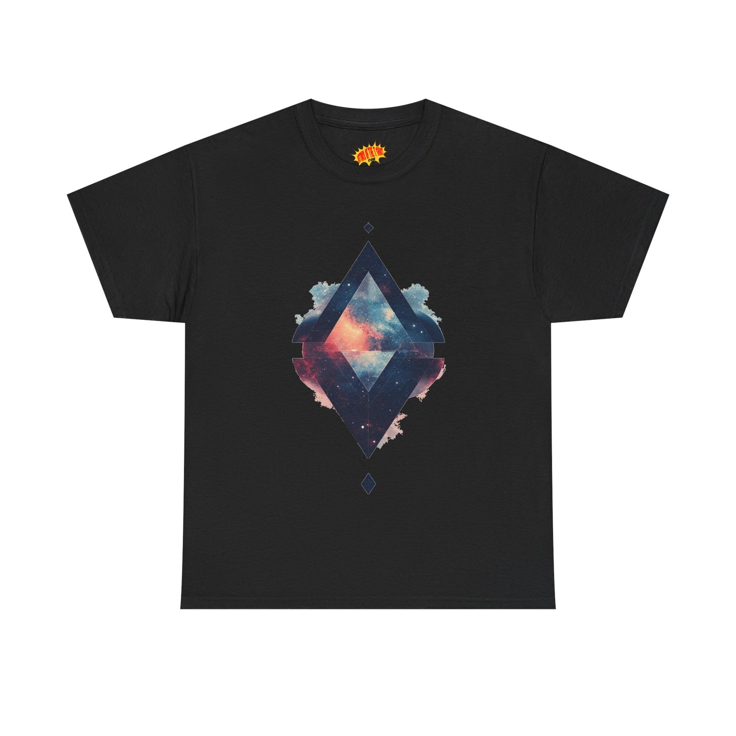 Split Diamond Shape Nebula Graphic Space Art Tee Shirt *Multiple Colors*