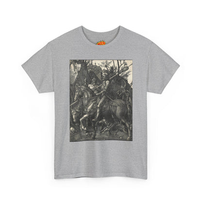 Knight. Death and the Devil - Albrecht Durer. Heavy Cotton Tee Many Colors/Sizes