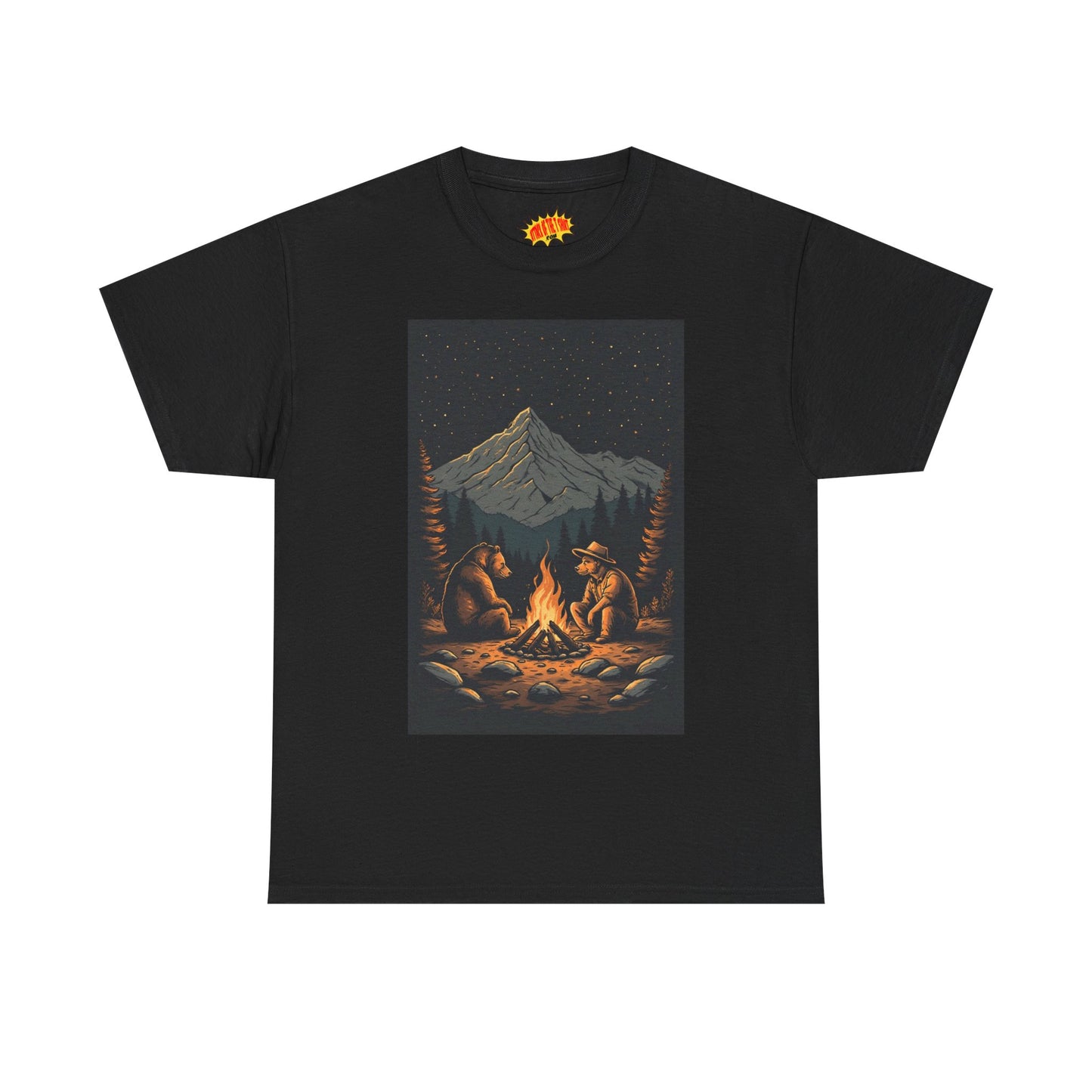 Mountain Bears Campfire Scene T-Shirt *Multiple Colors*