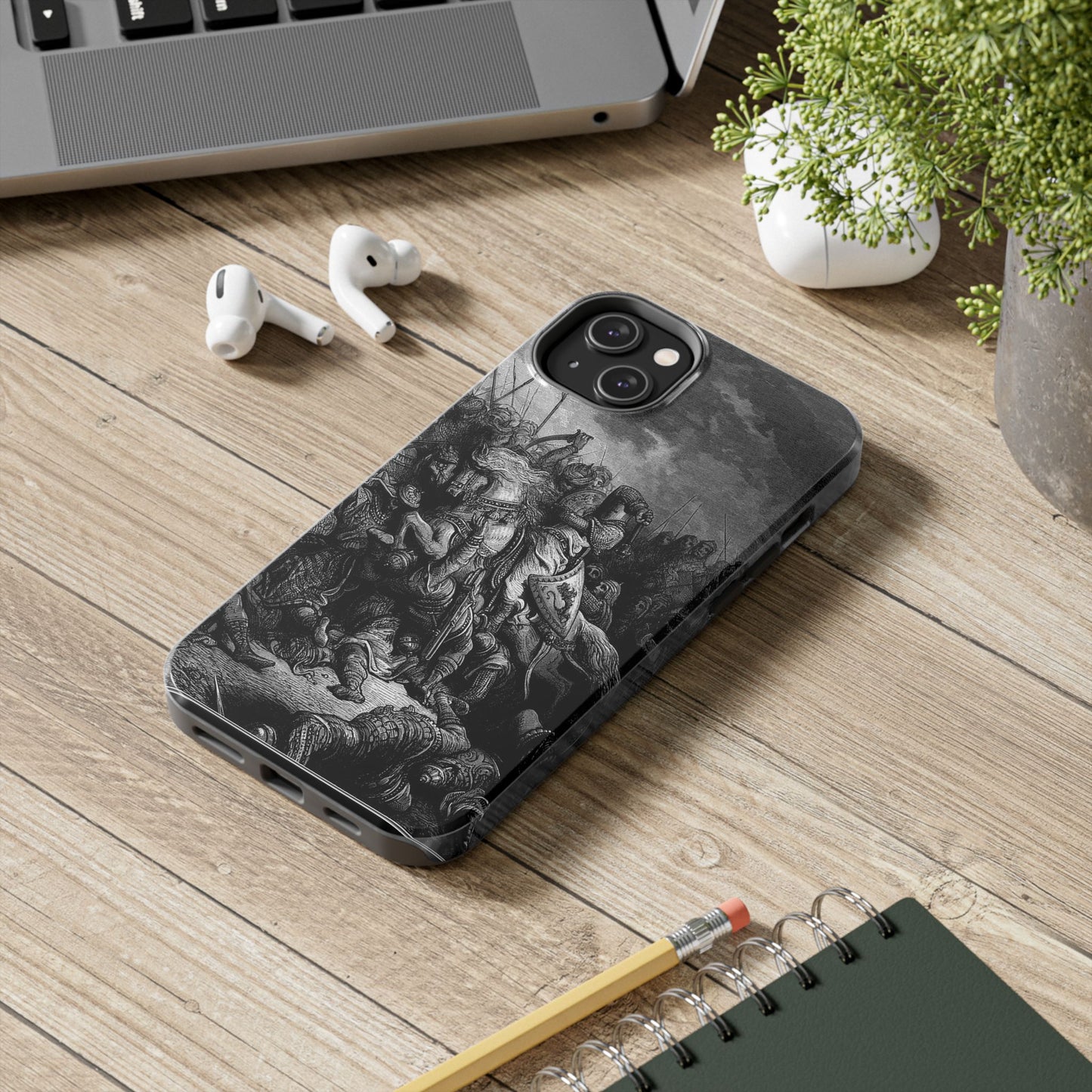 Richard and Saladin by Gustave Dore iPhone Case *Many Sizes Available*
