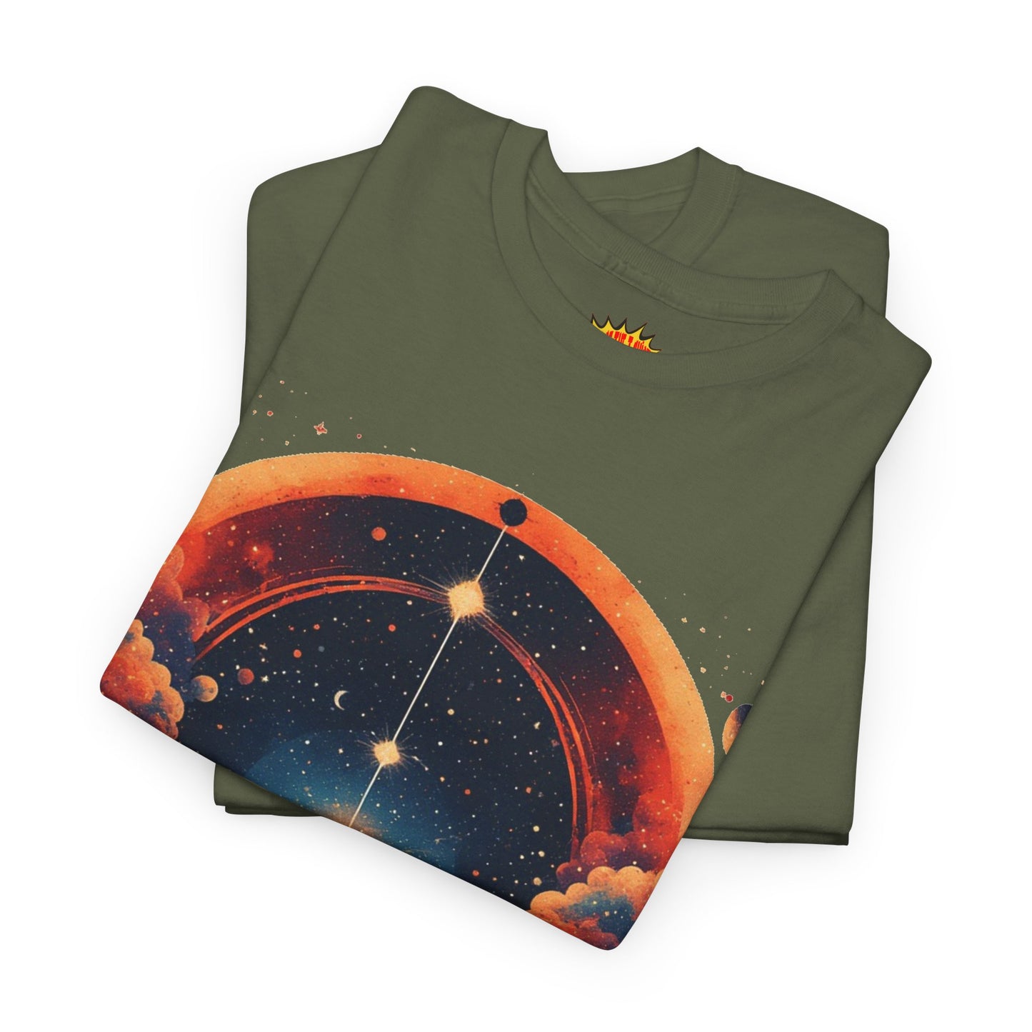 Round Galaxy Graphic Tee Shirt *Multiple Colors*