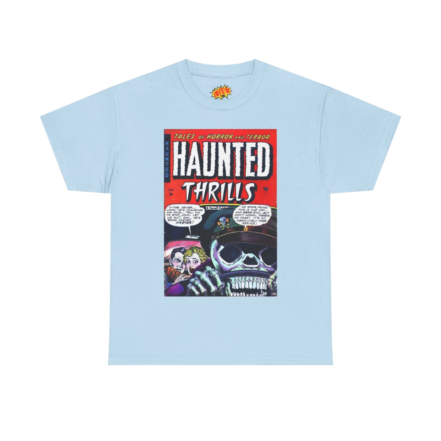 Haunted Thrills January Comic Tee Shirt *Multiple Colors*