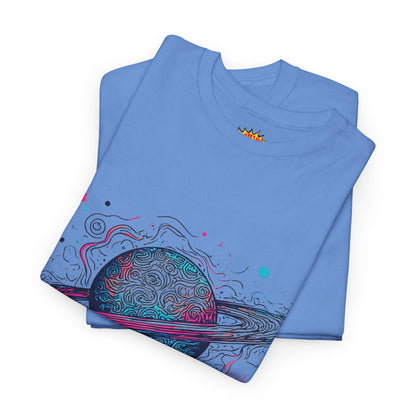 Ringed Planet Space Art Graphic Tee Shirt