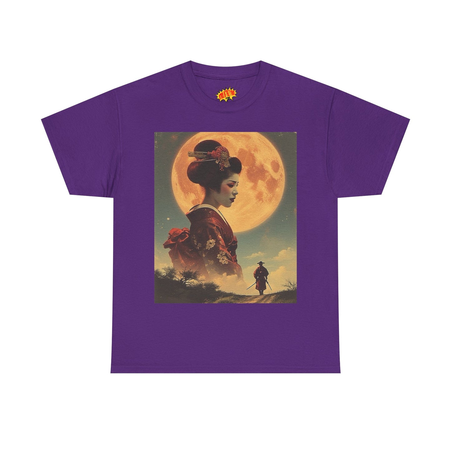 Geisha & Samurai w/Blood Moon T-Shirt *Multiple Colors*