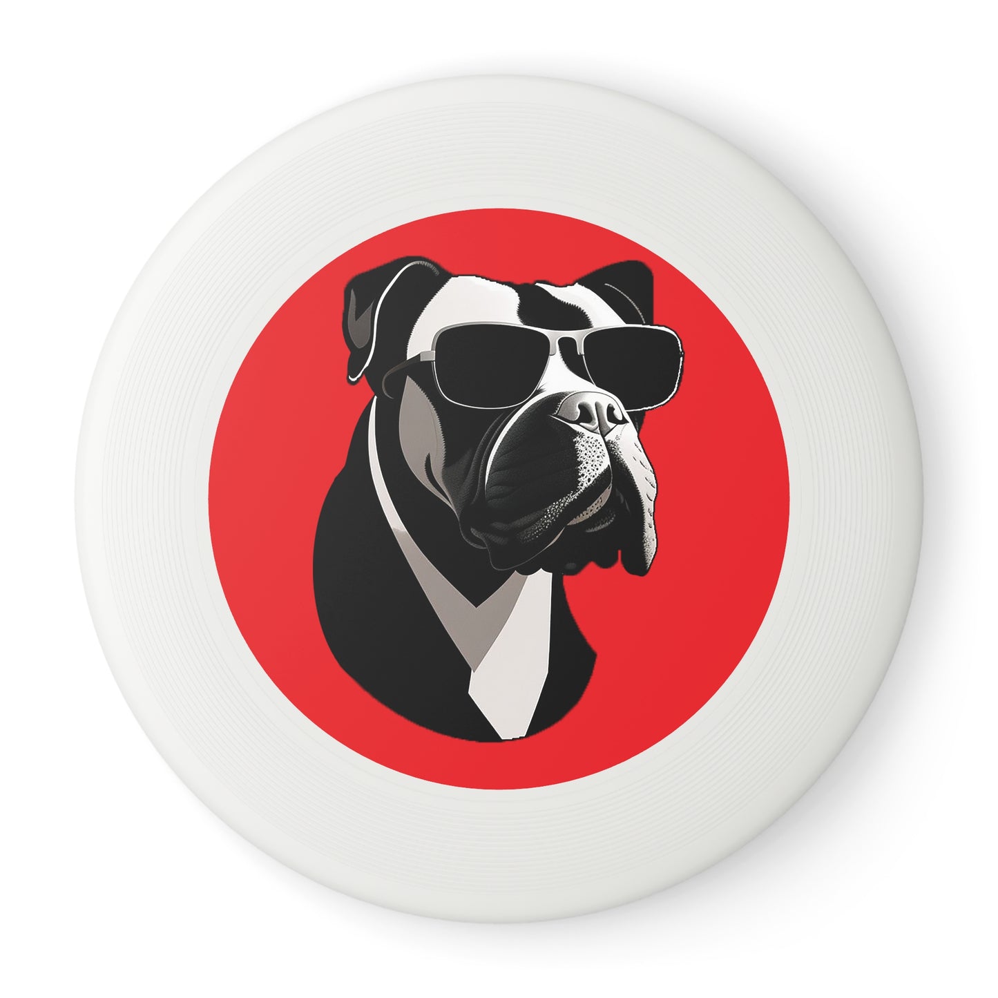 Dog with Sunglasses Frisbee