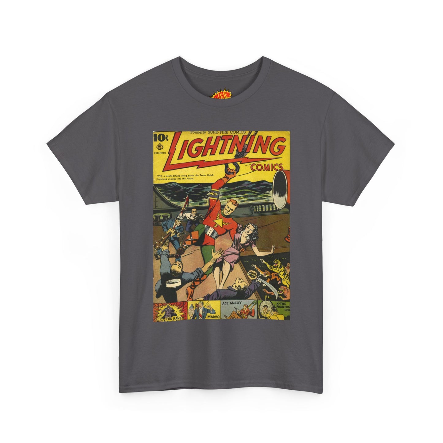 Lightning Comics December Comic Tee Shirt *Multiple Colors*