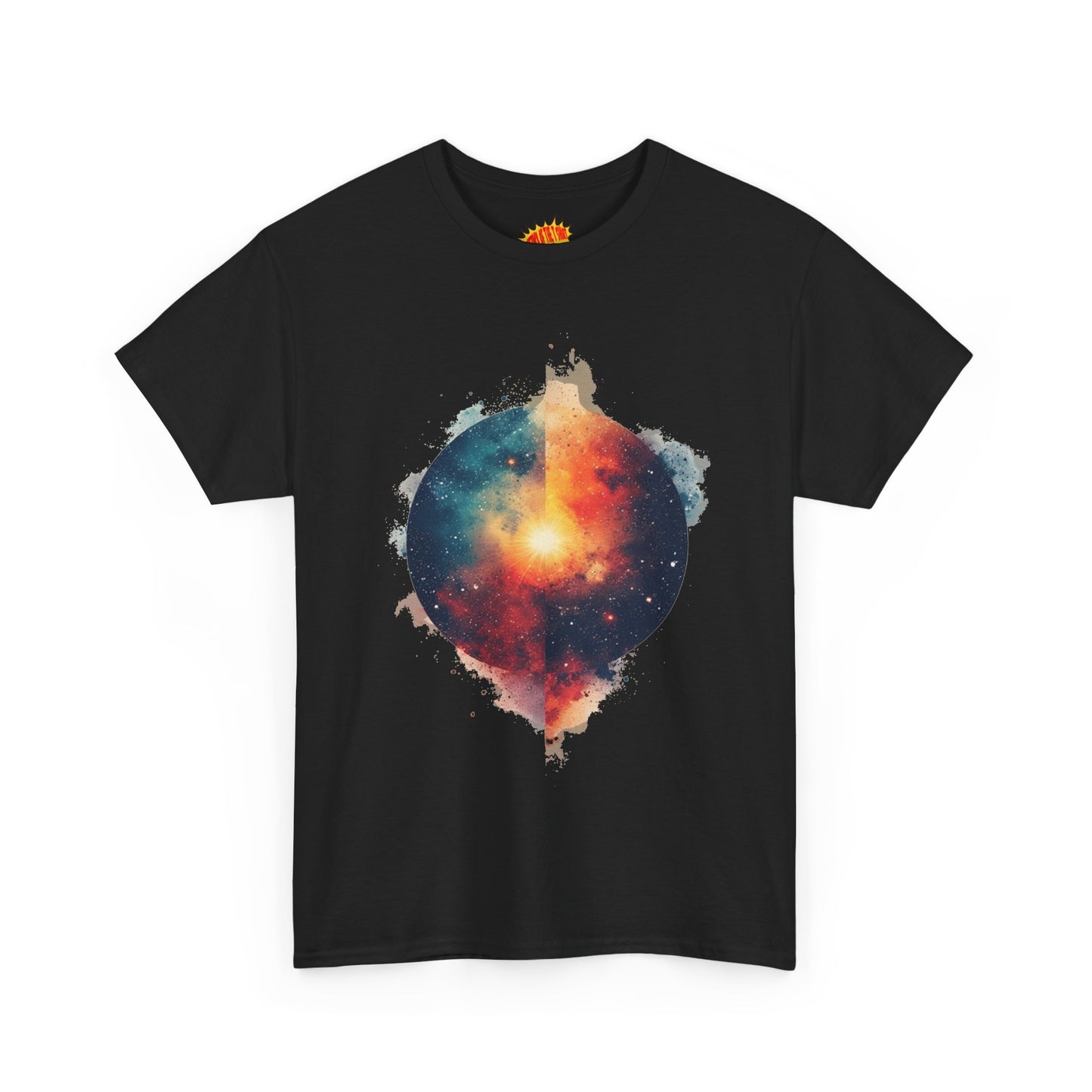 Round Galaxy w/Nebula Graphic Art Tee Shirt *Multiple Colors*