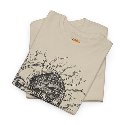 Anatomy Line Drawing Face Graphic Art Tee Shirt