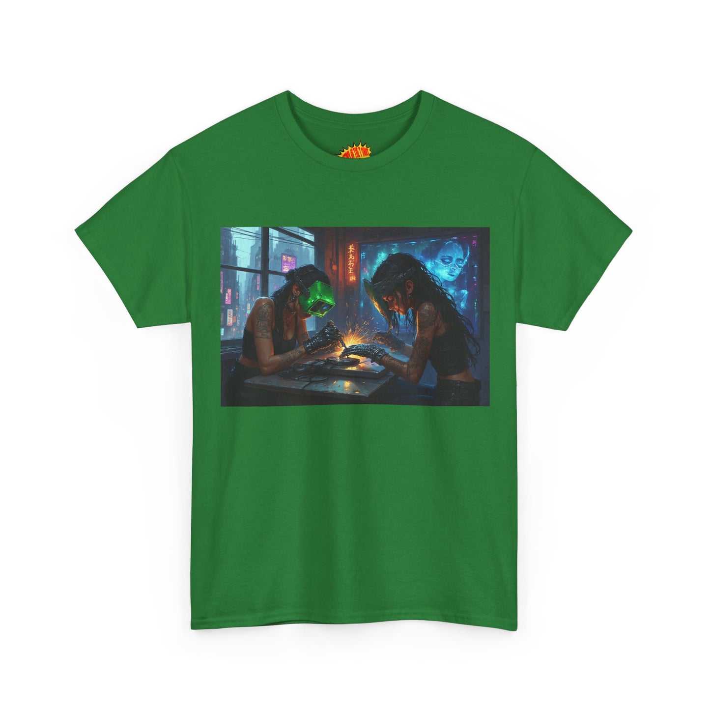 Cyberpunk Robot Nail Salon T-Shirt *Multiple Colors*