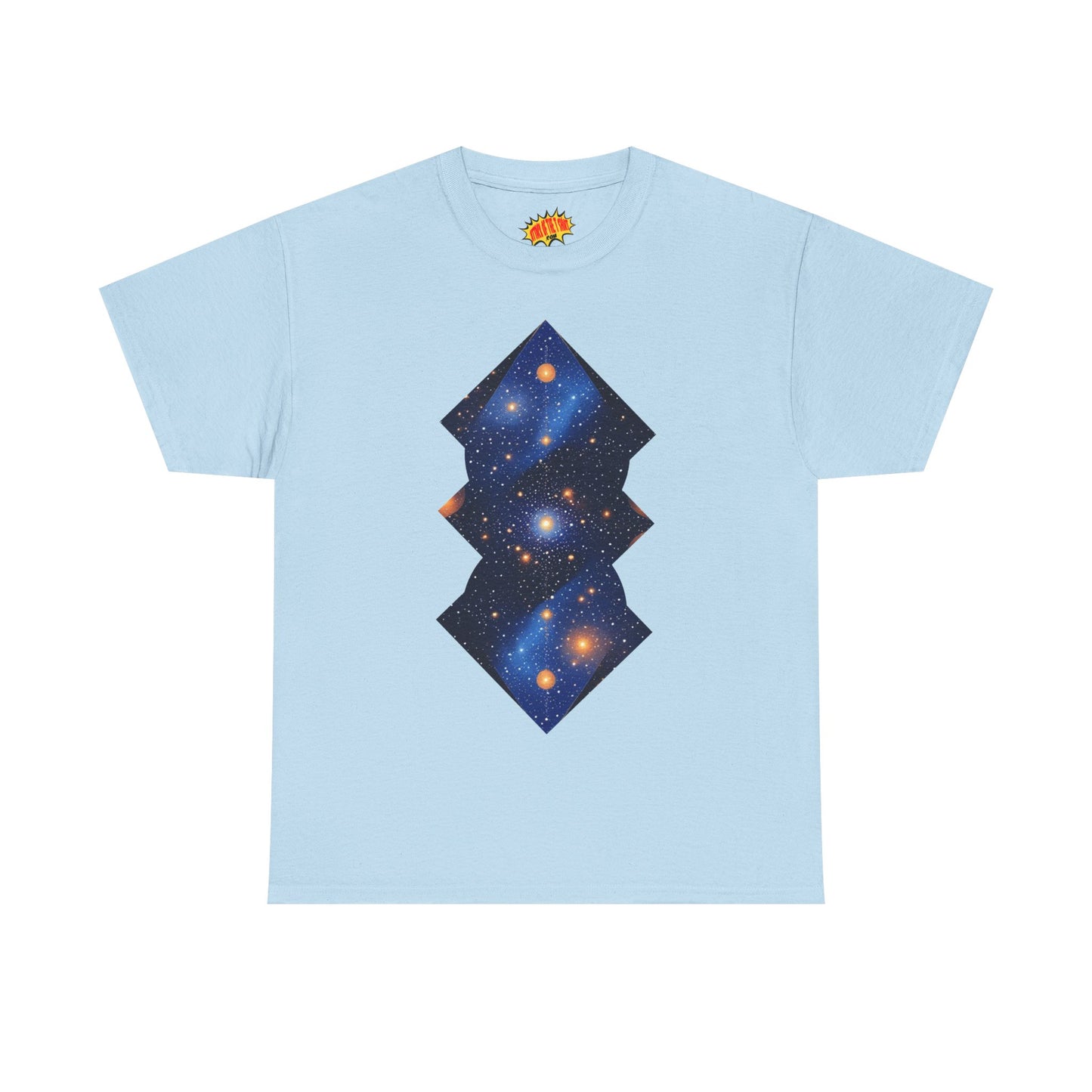 Geometric Shaped Galaxy Graphic Space Art Tee Shirt *Multiple Colors*