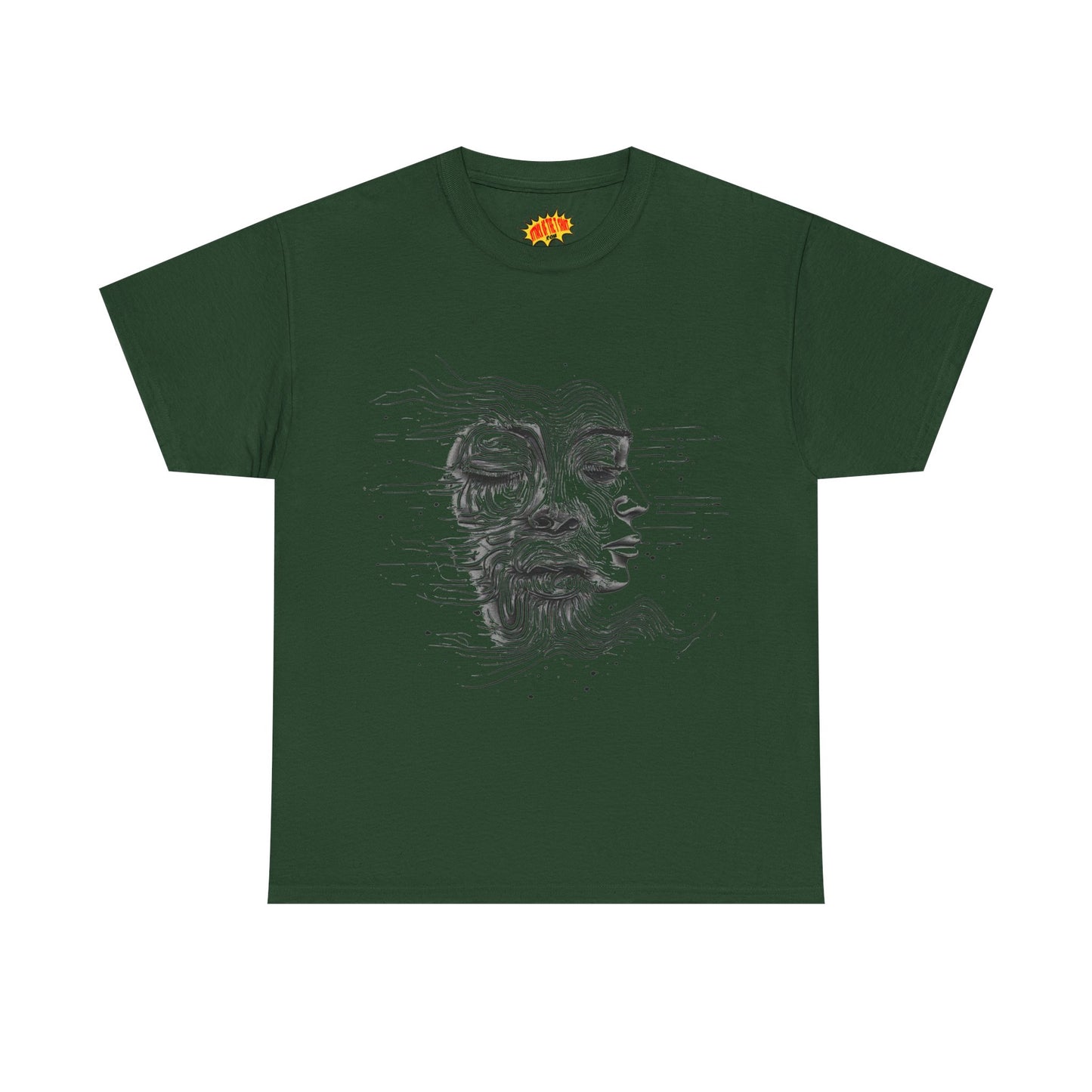 Line Drawing Graphic Art Faces Tee Shirt *Multiple Colors*