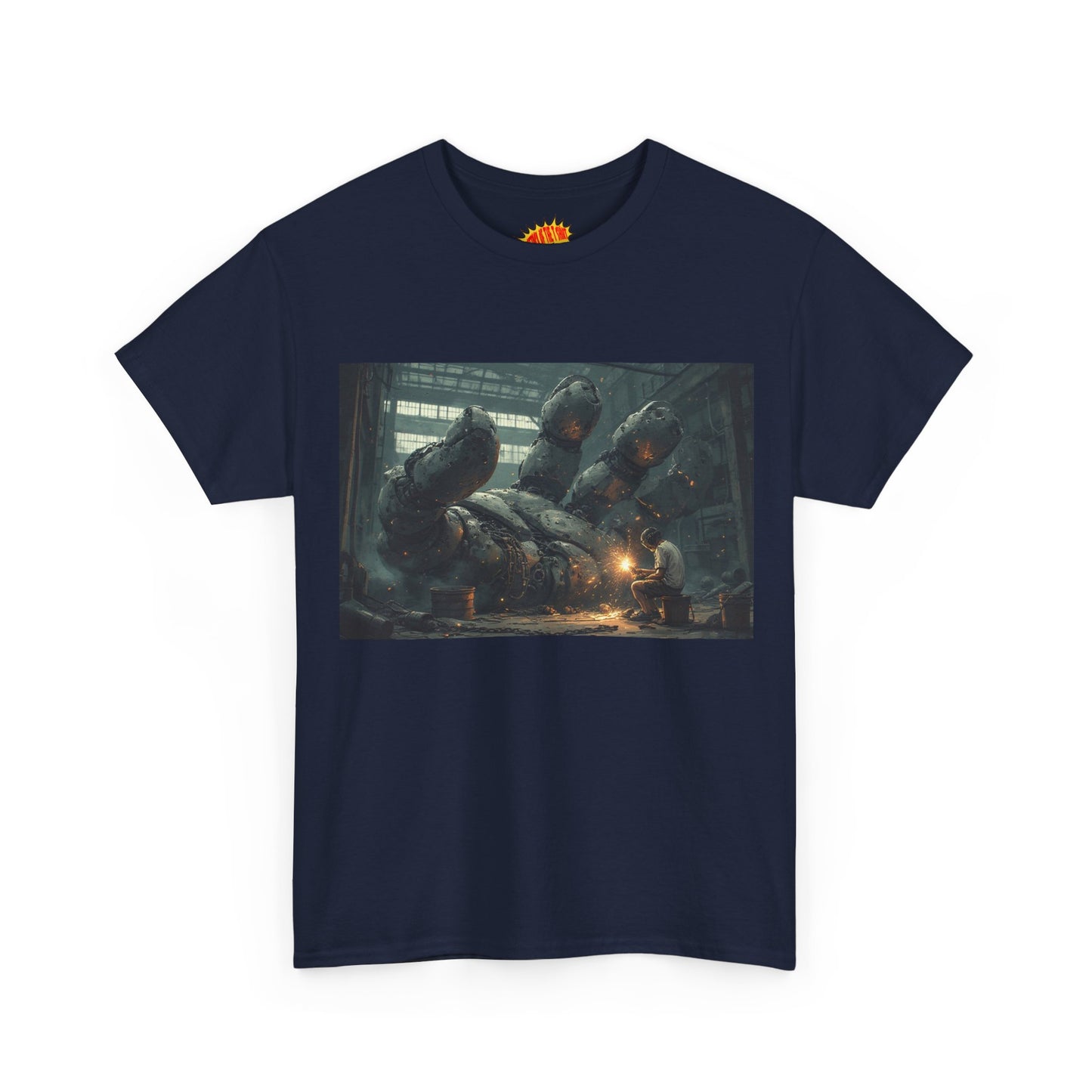 Anime Robot Hand w/Welder Scene T-Shirt *Multiple Colors*