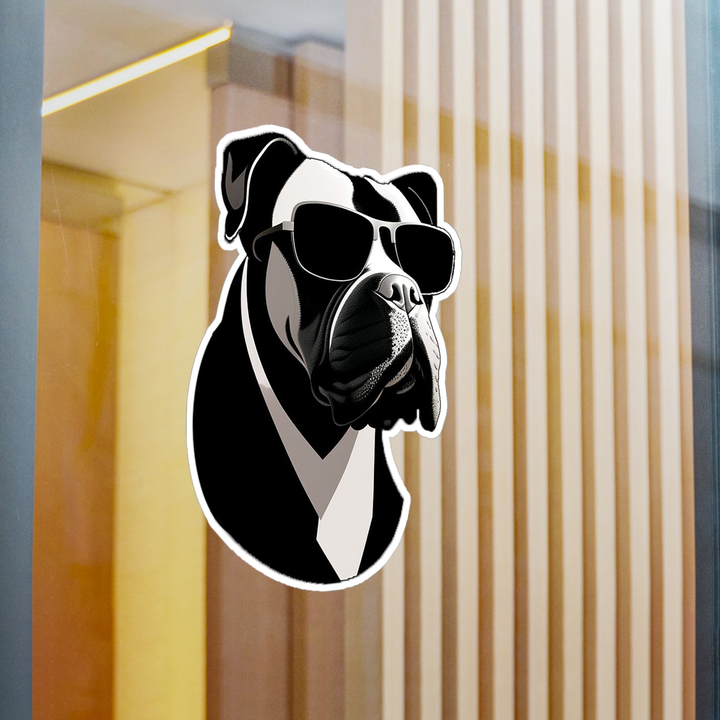 Dog with Sunglasses Durable Vinyl Decal Sticker