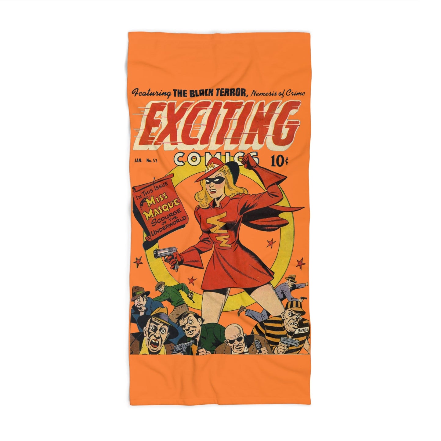 Miss Masque Beach Towel Orange