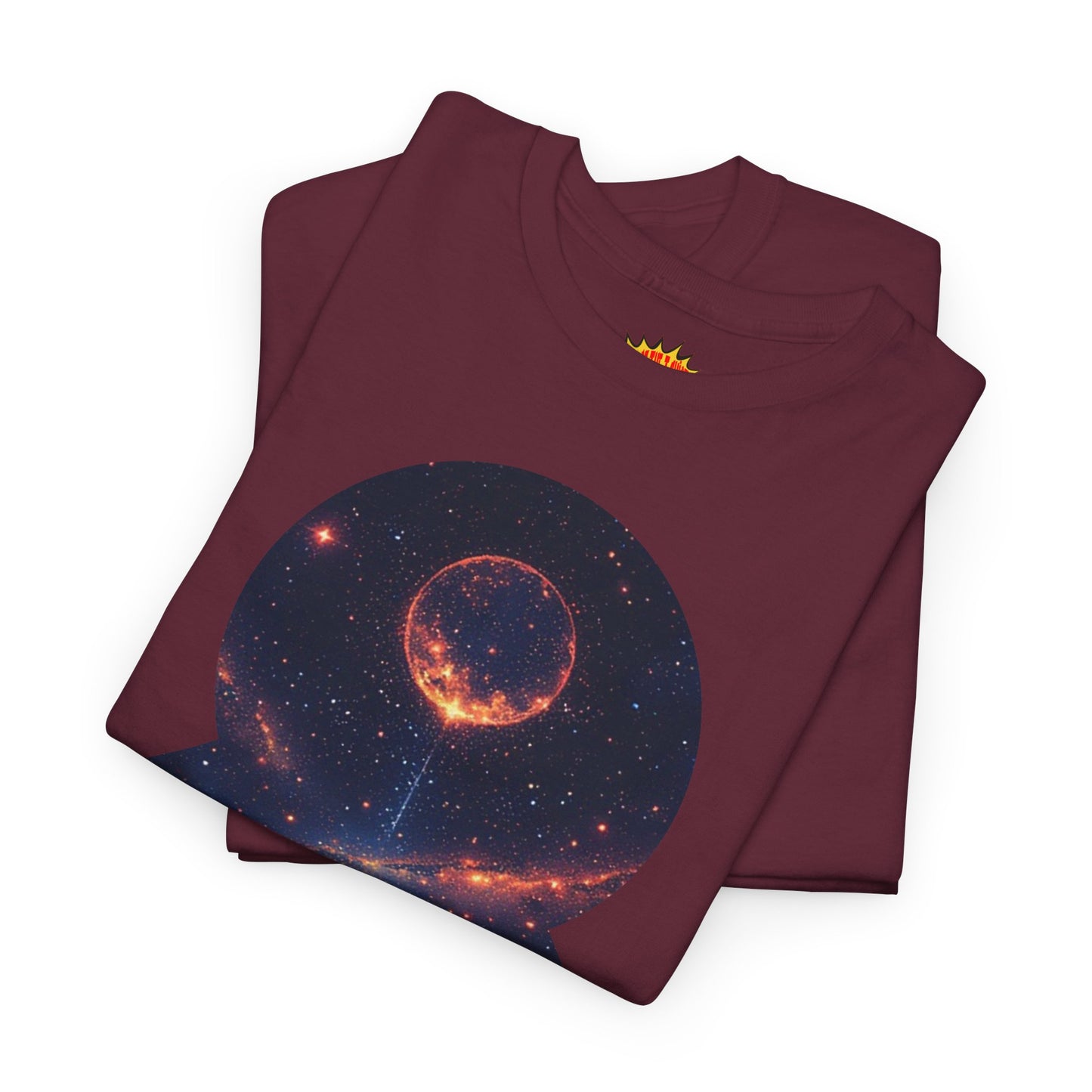Cosmic Meditation w/Planet Space Graphic Art Tee Shirt *Multiple Colors*