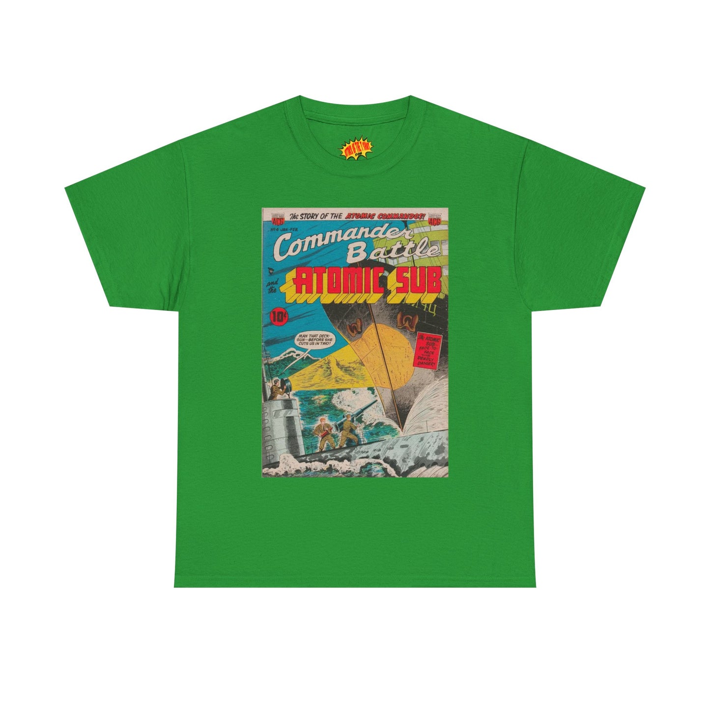 Commander Battle Atomic Sub No. 4 Comic Tee Shirt *Multiple Colors*