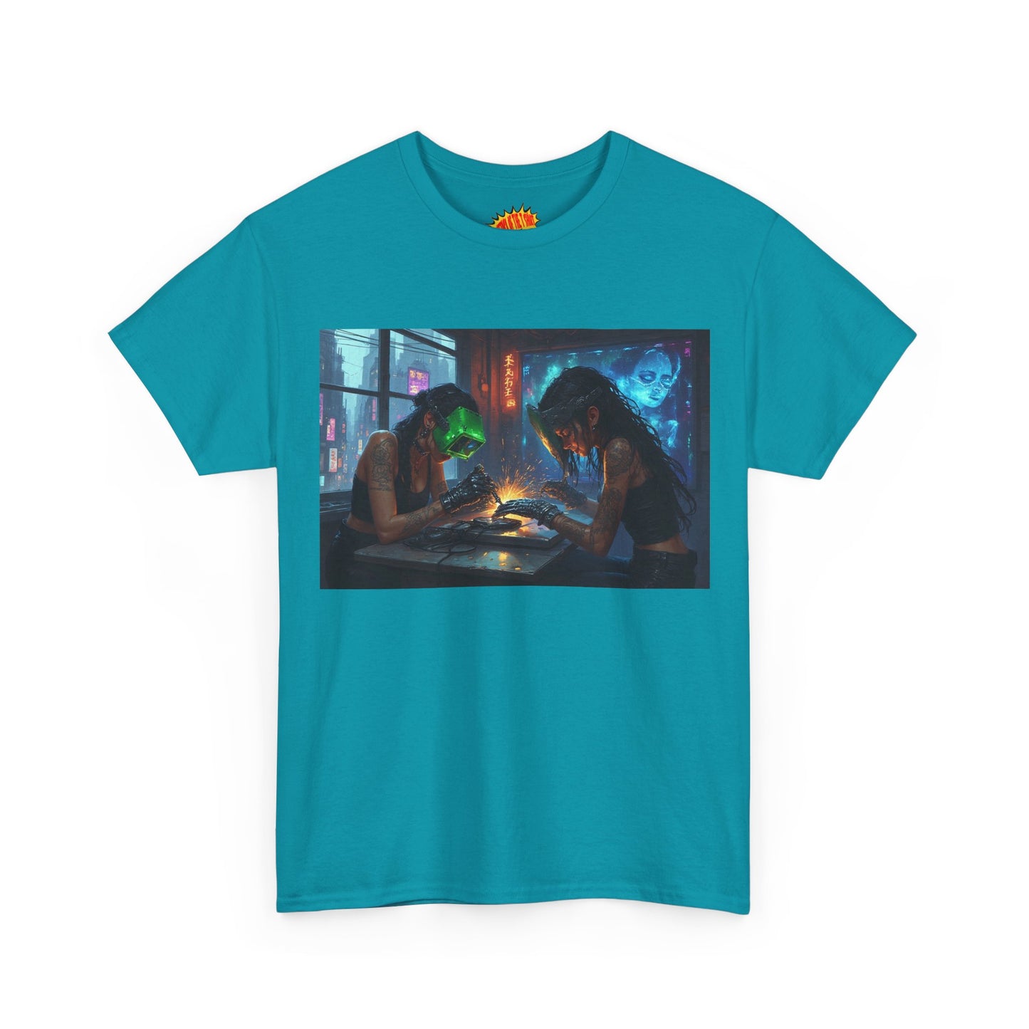 Cyberpunk Robot Nail Salon T-Shirt *Multiple Colors*