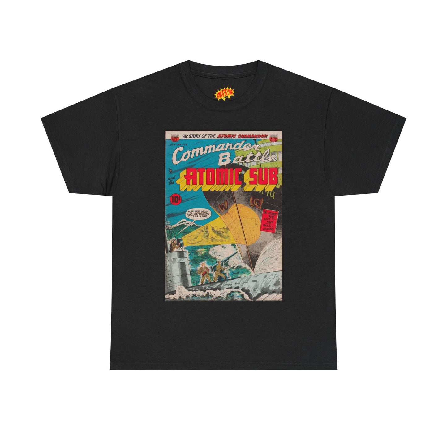 Commander Battle Atomic Sub No. 4 Comic Tee Shirt *Multiple Colors*