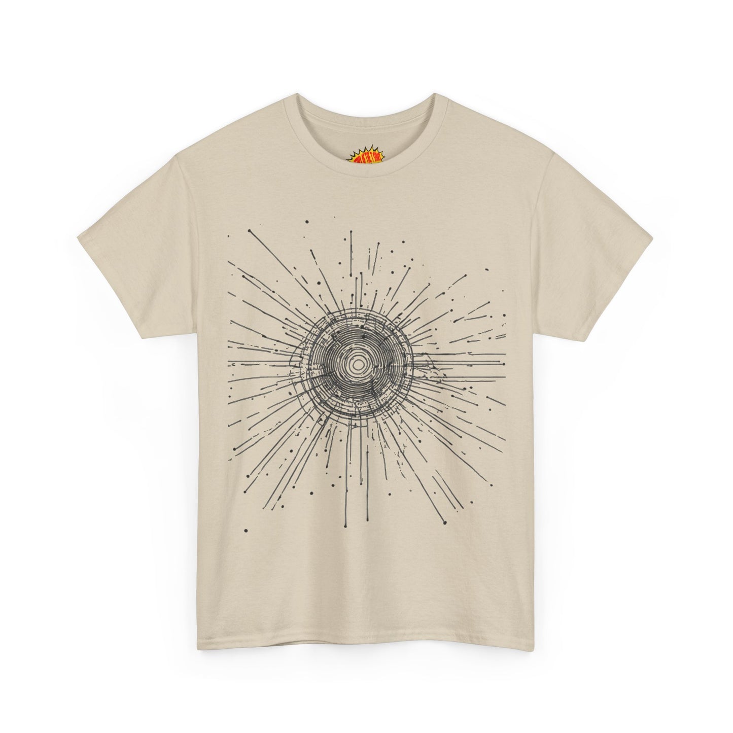 Circle Line Drawing Graphic Art Tee Shirt *Multiple Colors*