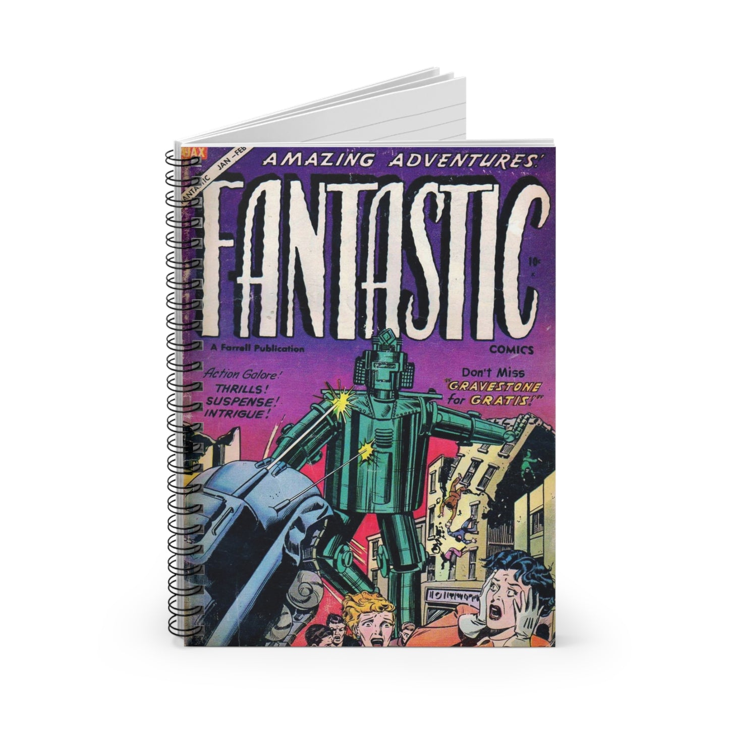 Fantastic January - February Comic Spiral Notebook