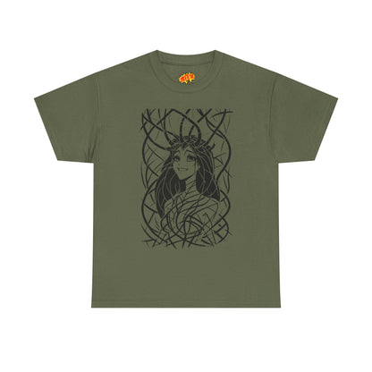 Thorny Vine Dryad Woman Fantasy Nature T-Shirt