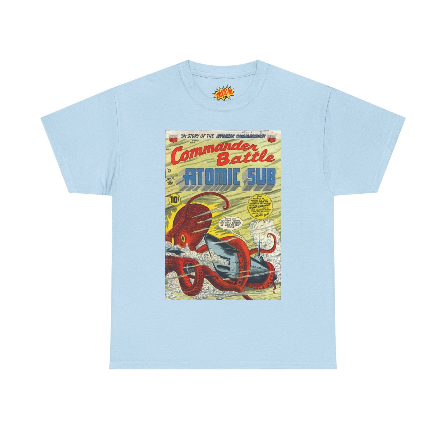 Commander Battle Atomic Sub No. 2 Comic Tee Shirt *Multiple Colors*
