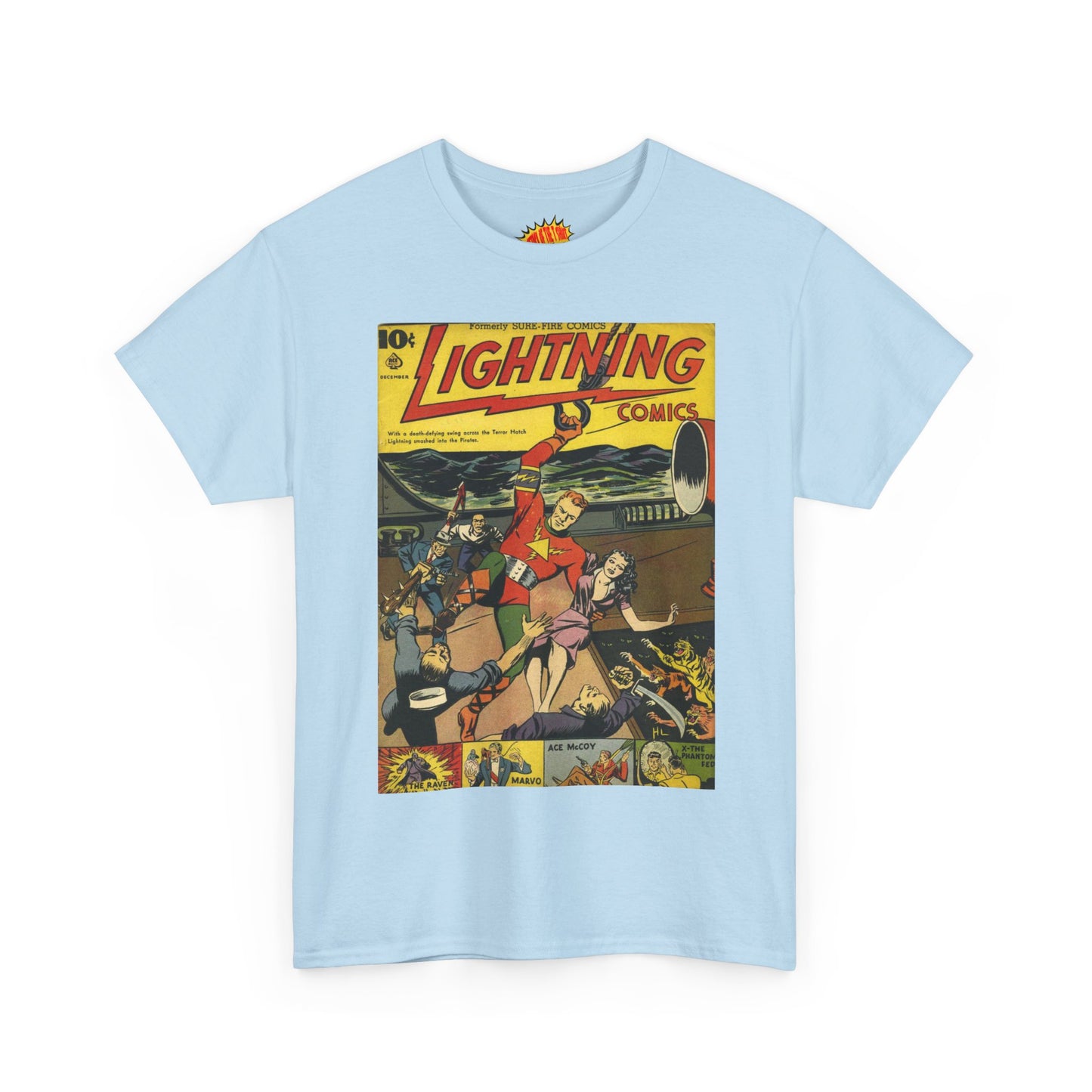Lightning Comics December Comic Tee Shirt *Multiple Colors*