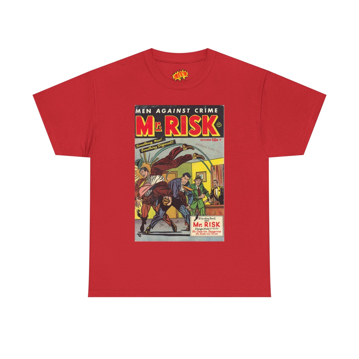 Mr. Risk October Comic Tee Shirt *Multiple Colors*