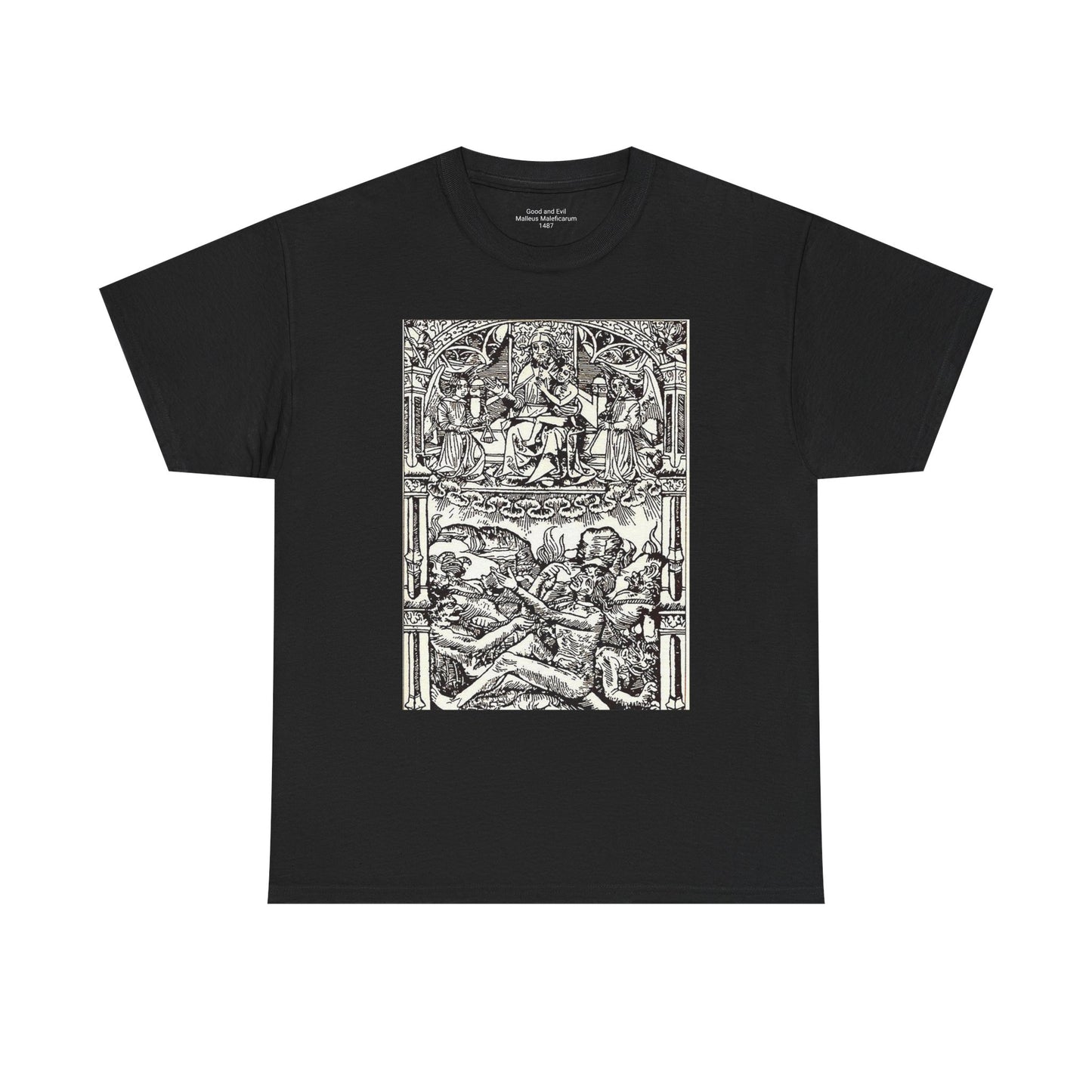 Good and Evil - Malleus Maleficarum, 1487. Heavy Cotton Tee *Many Sizes/Colors*