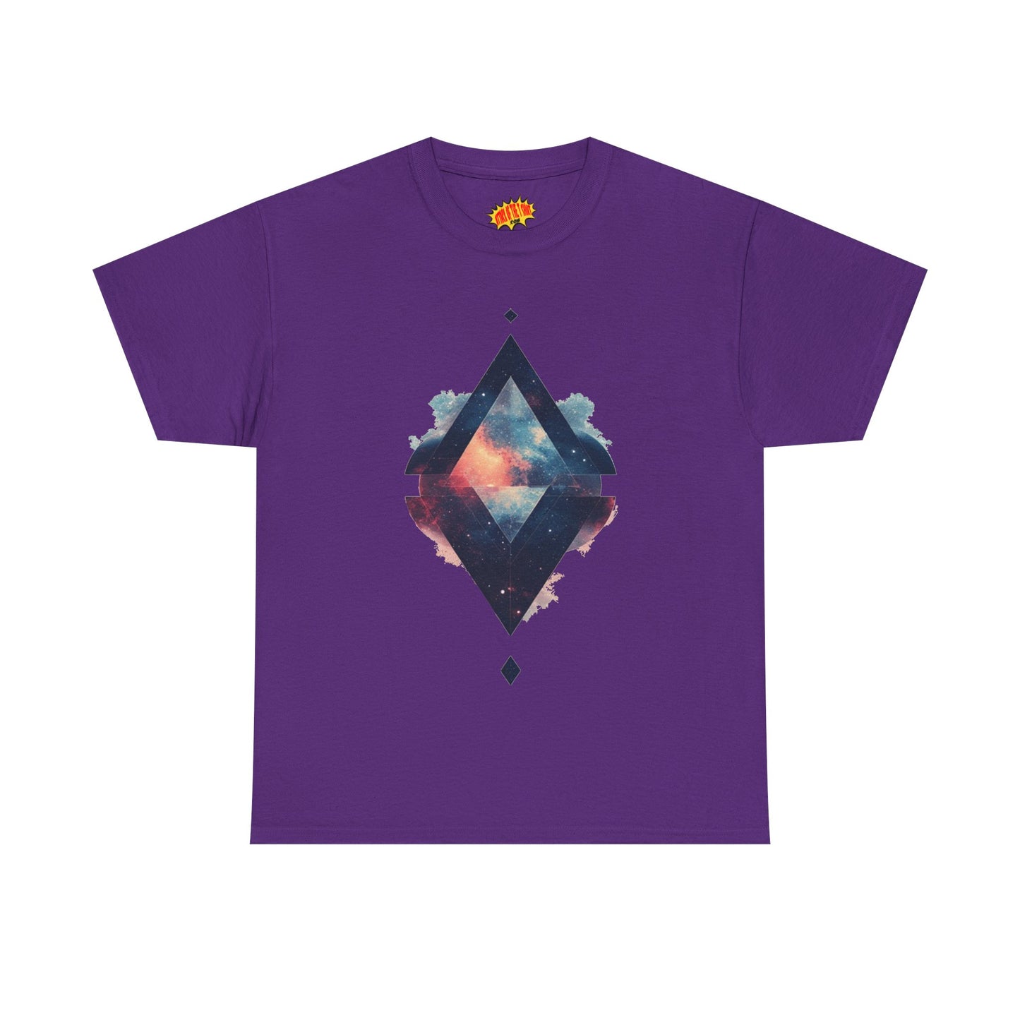 Split Diamond Shape Nebula Graphic Space Art Tee Shirt *Multiple Colors*
