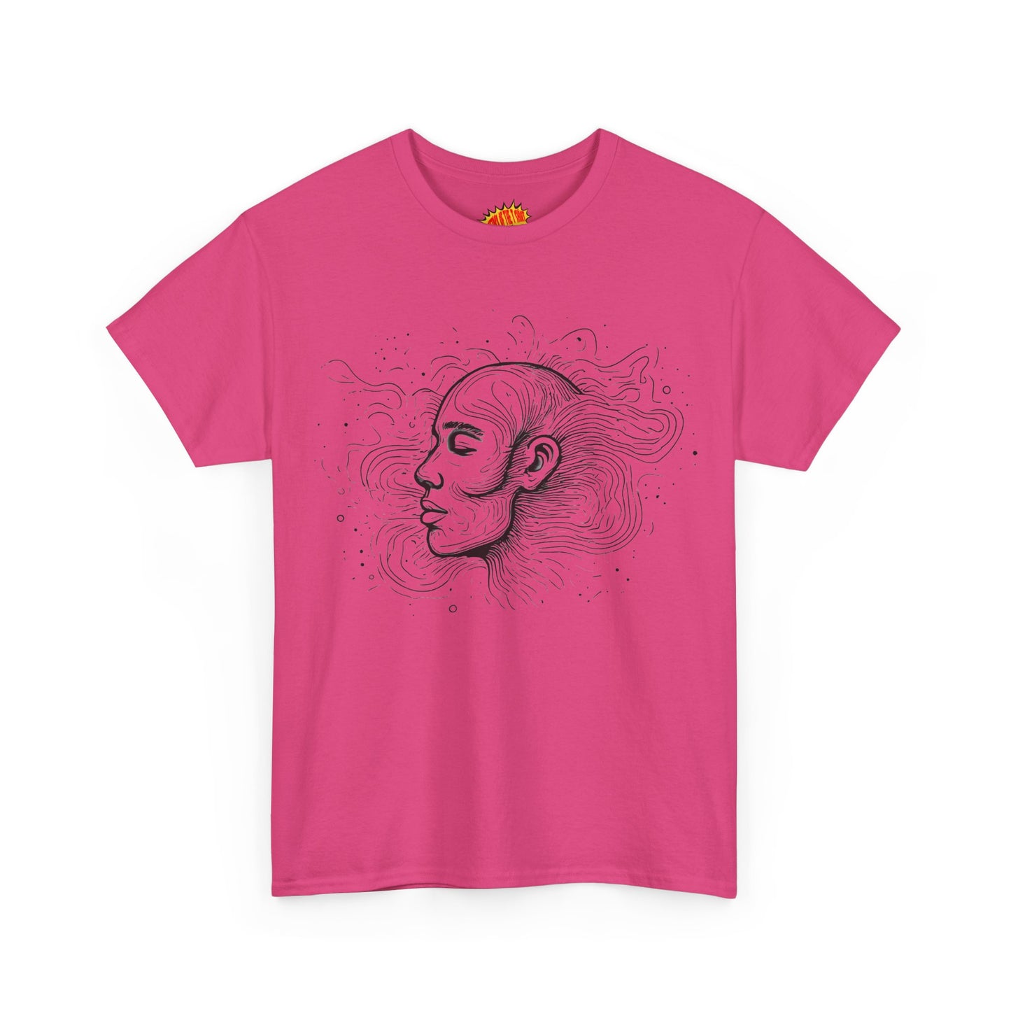 Line Drawing Graphic Art Face Tee Shirt *Multiple Colors*