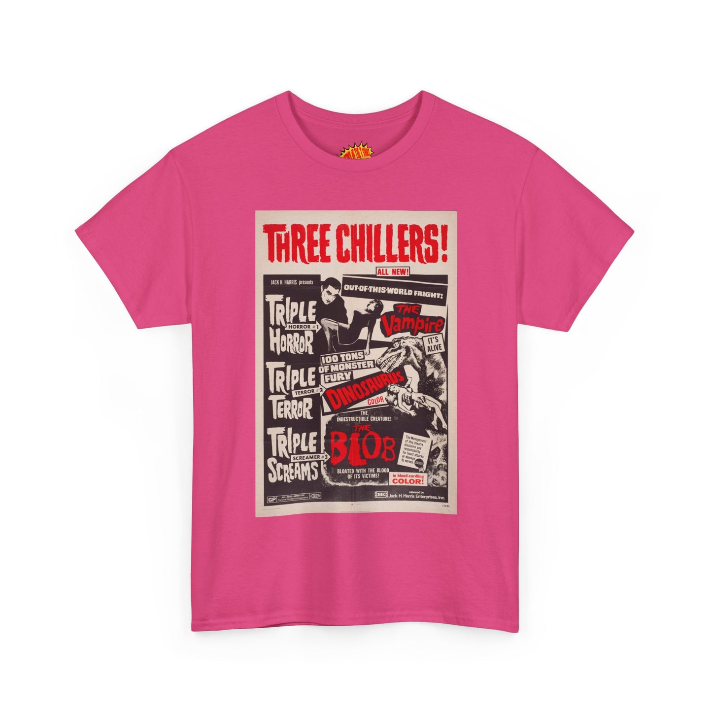 Three Chillers Movie Poster T-Shirt *Multiple Colors*