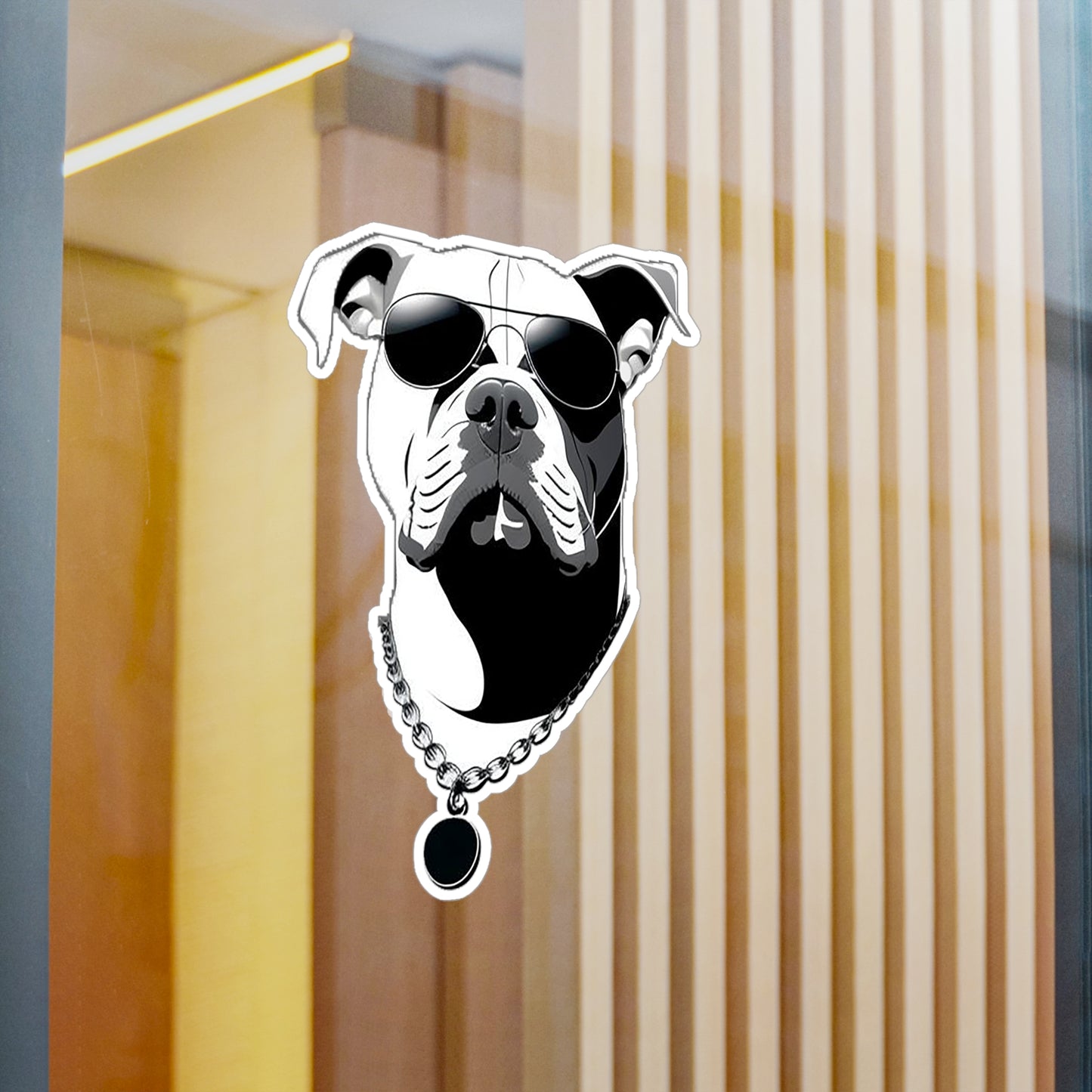 Dog with Sunglasses Durable Vinyl Decal Sticker