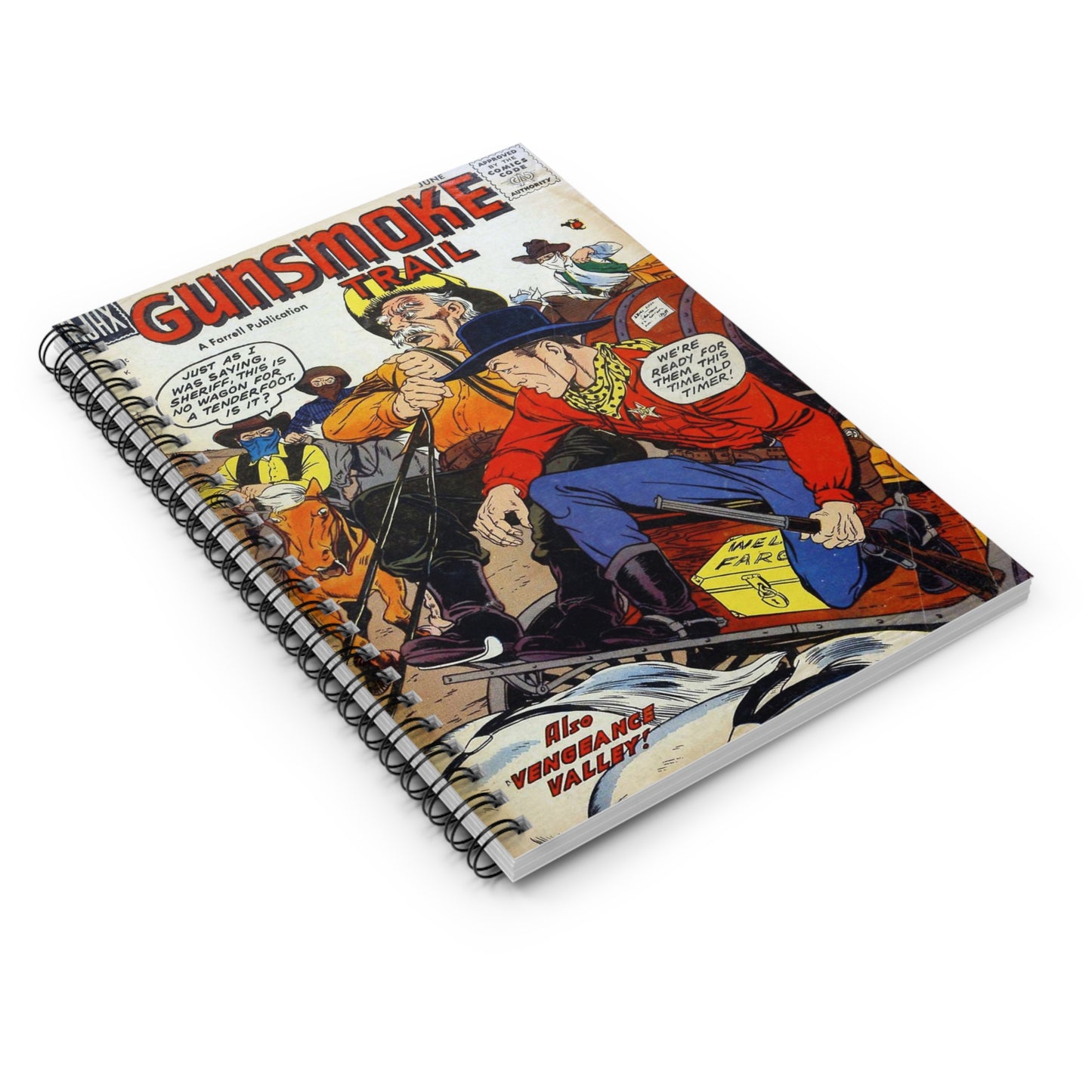 Gunsmoke Trail June Comic Cover Notebook