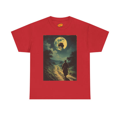 Travelling Samurai w/Moon Geisha Woman T-Shirt
