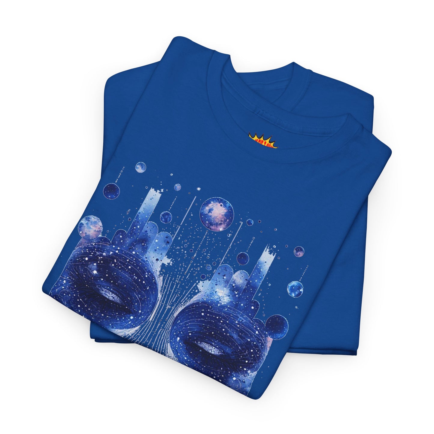 Cosmic Face Galaxy Graphic Space Art Tee Shirt *Multiple Colors*